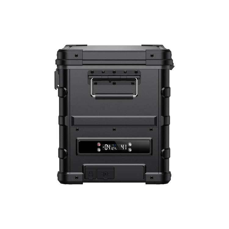 APL35 Dual Zone Aluminum Black Fridge | ICECO | 35 LT