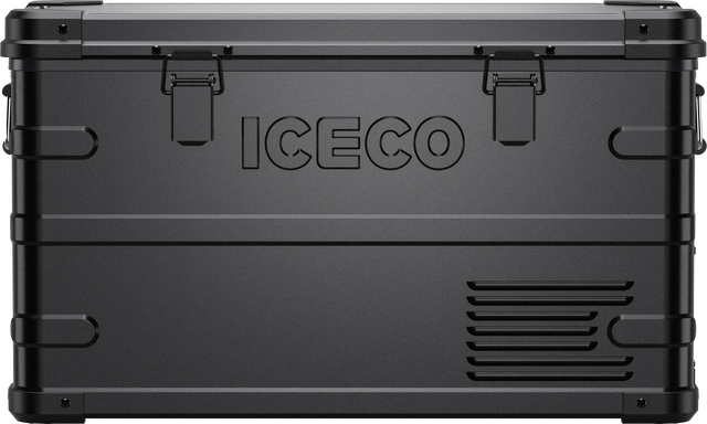 APL35 Dual Zone Aluminum Black Fridge | ICECO | 35 LT