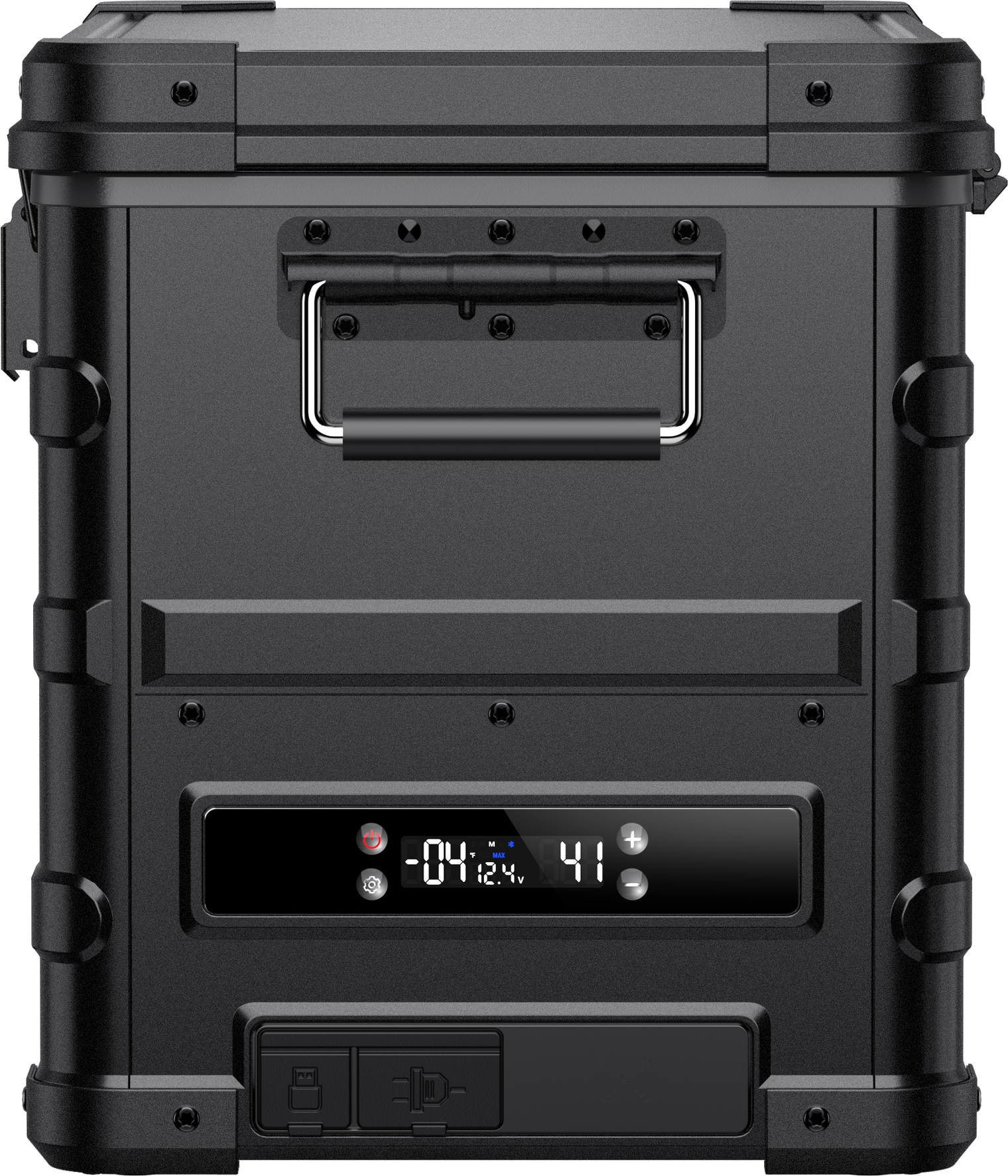 APL35 Dual Zone Aluminum Black Fridge | ICECO | 35 LT