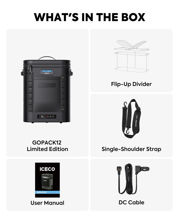 TOYO TIRES® Limited Edition GOPack12 Single Zone Portable Backpack Cooler | ICECO | 12L