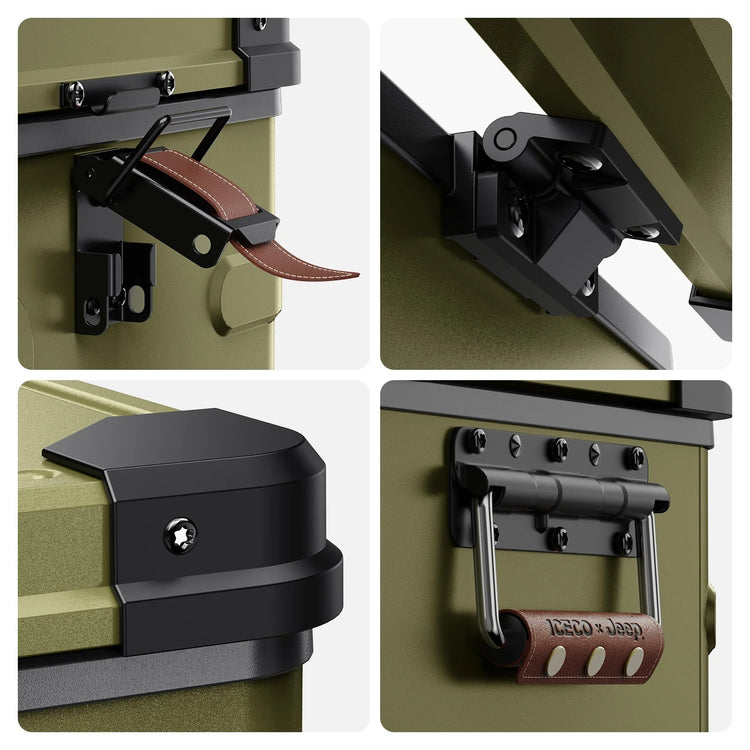 Jeep APL35 Dual Zone Aluminum Olive Freezer | ICECO | 35L
