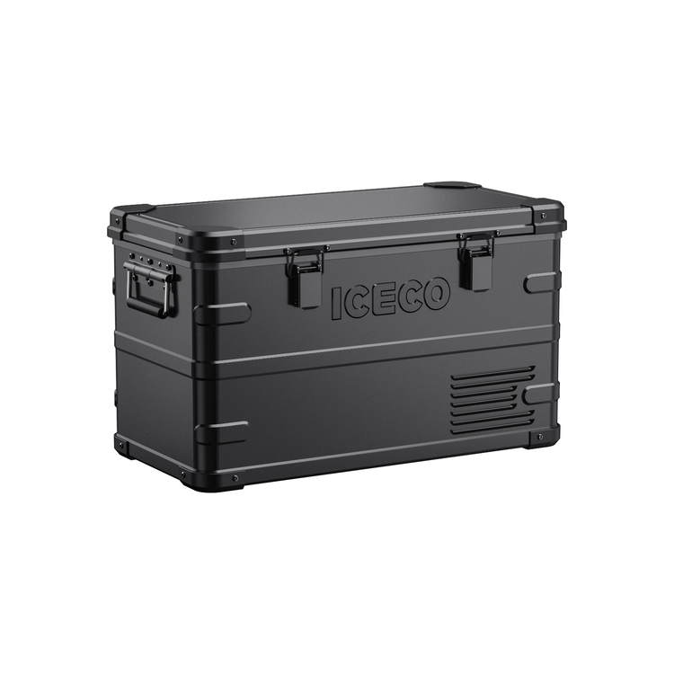 APL35 Dual Zone Aluminum Black Fridge | ICECO | 35 LT