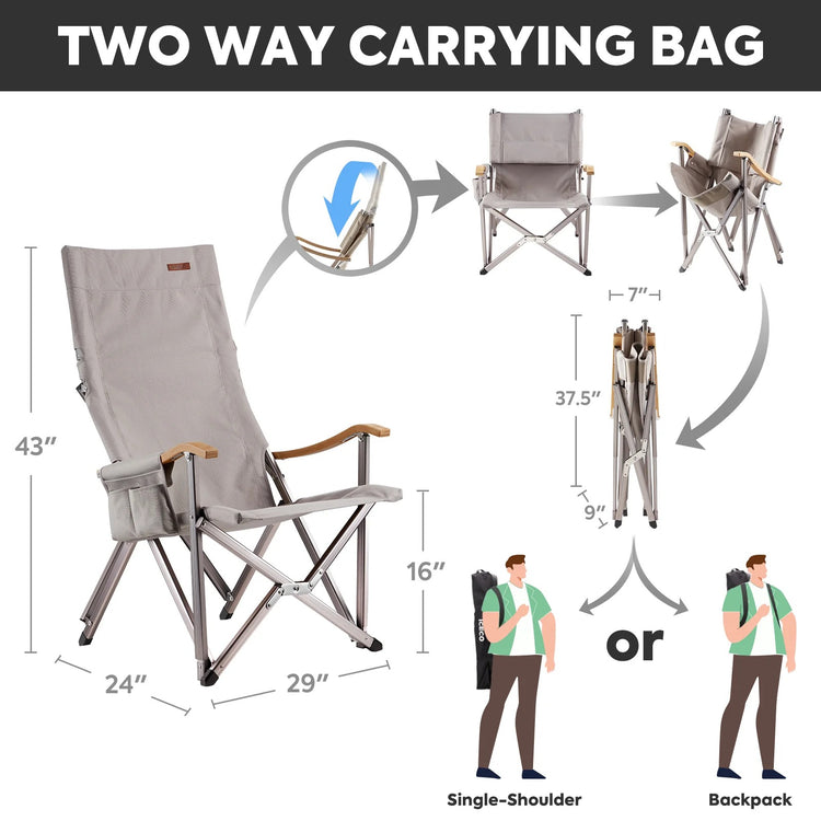 Hi1600 Folding Camping Chair | ICECO