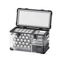 APL35 Dual Zone Aluminum Black Fridge | ICECO | 35 LT