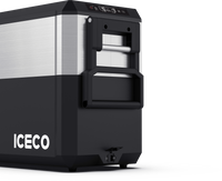 JP50 Pro Dual Zone Wheeled Portable Freezer With Cover - Silver | ICECO | 50 LT