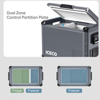 VL45ProD Dual Zone Portable Freezer - Gray | ICECO