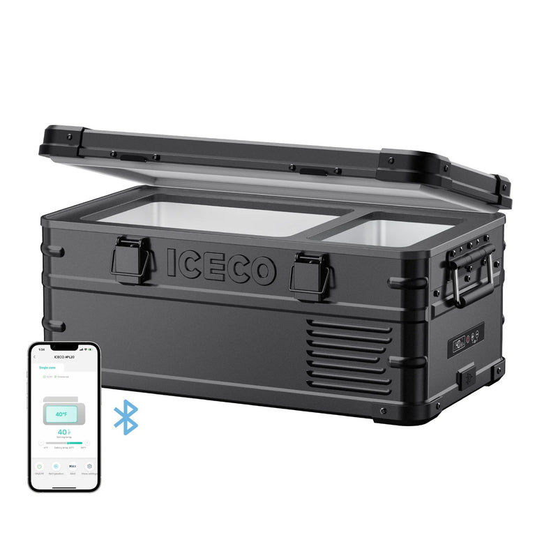APL20 Light Duty Aluminum Black Freezer Single Zone | ICECO | 20 LT