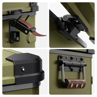 Jeep APL35 Dual Zone Aluminum Olive Freezer | ICECO | 35L